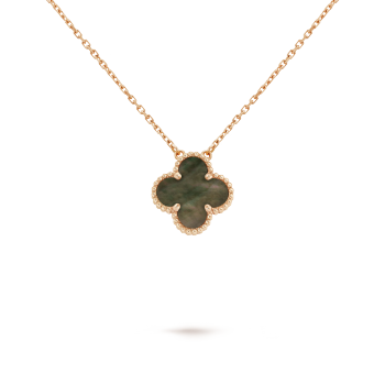 NECKLACE FOUR-LEAF CLOVER LAVISH - BROWN