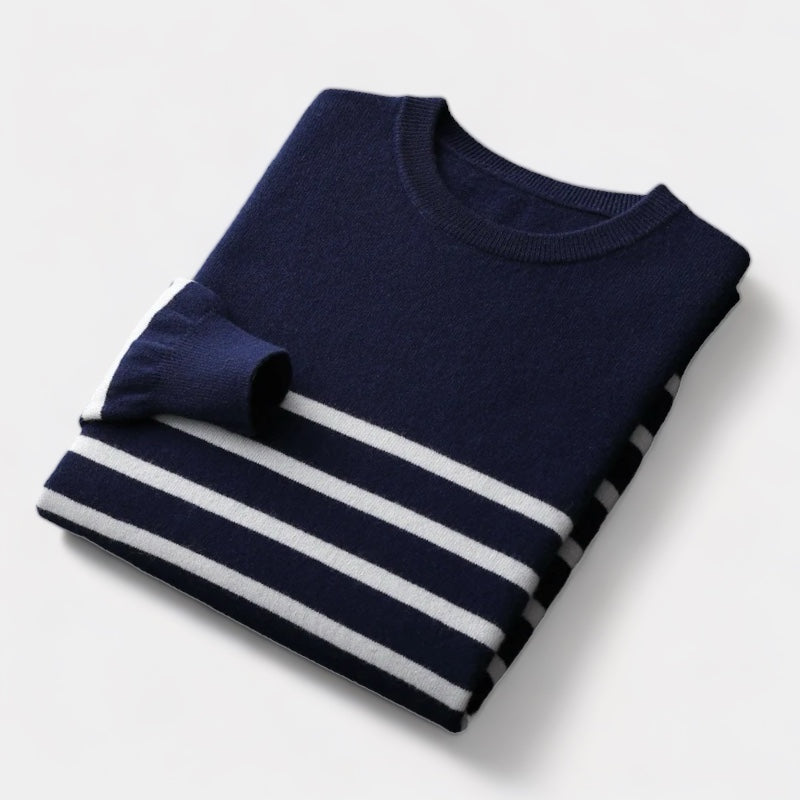 Lavelour™ | WOOL NAVY SWEATER