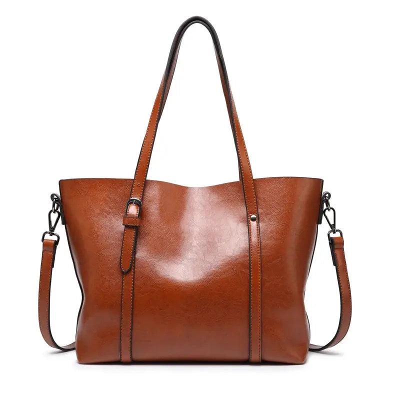 La velour ™  |
  Luxe Classic Faux Leather Shoulder Tote