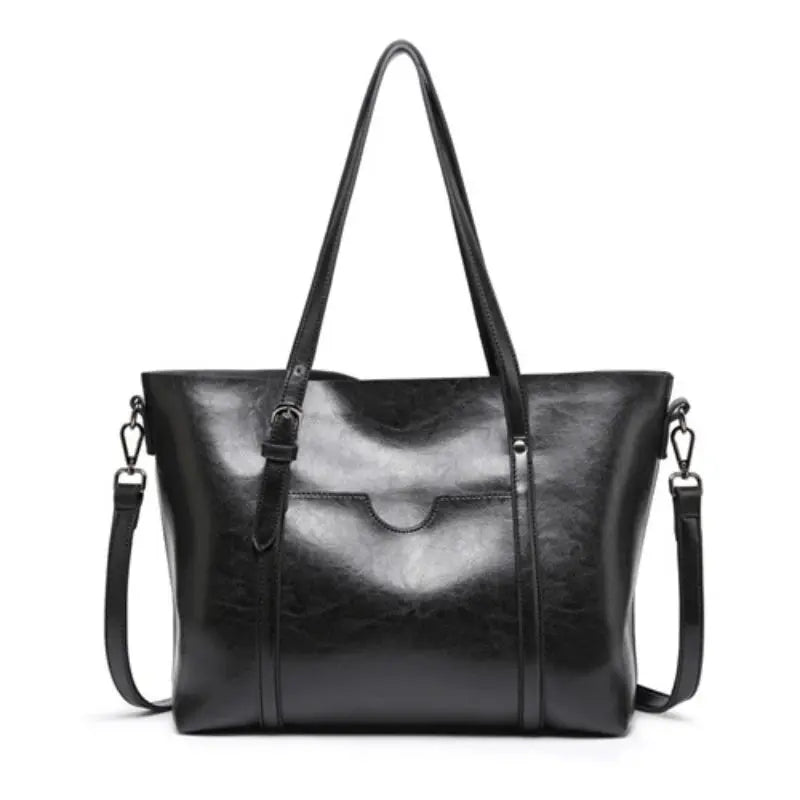 La velour ™  |
  Luxe Classic Faux Leather Shoulder Tote