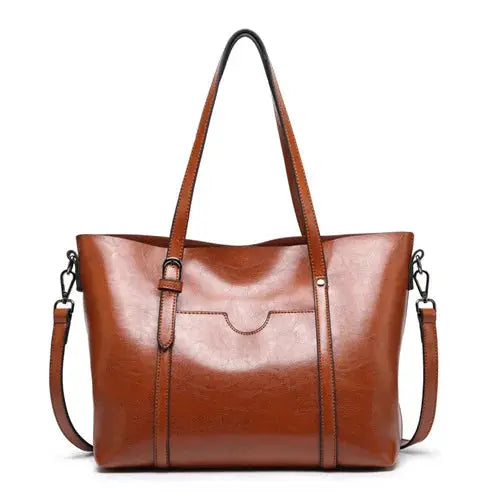 La velour ™  |
  Luxe Classic Faux Leather Shoulder Tote