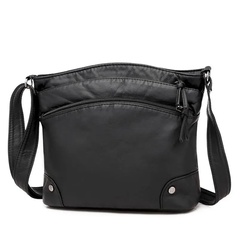 La velour ™  | Retro Charm | Soft Leather Anti-Theft Messenger Bag