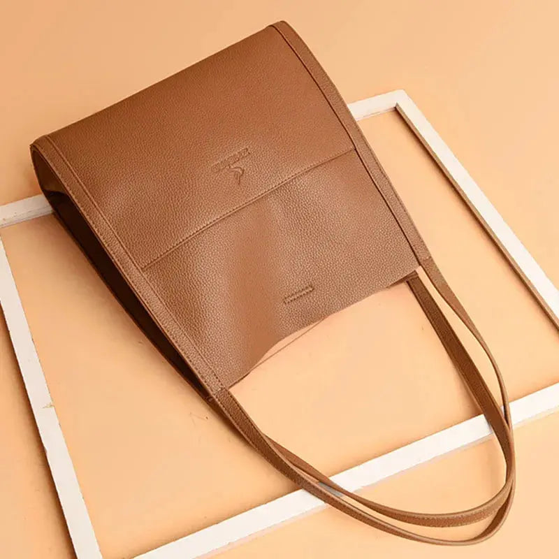 La velour ™  |
 Soft Serenity | Designer Leather Crossbody Tote