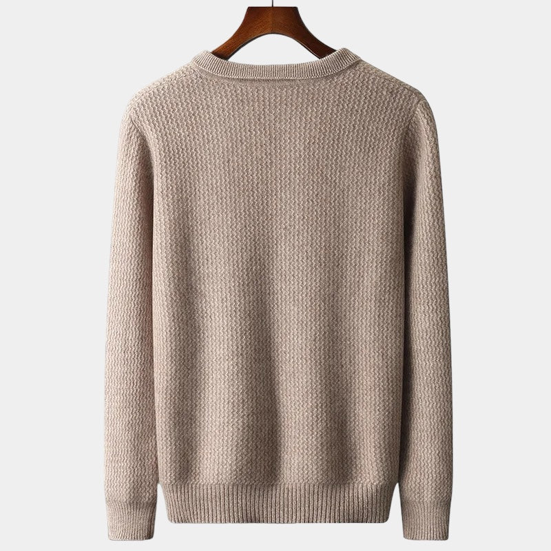 Lavelour™ | Wool flap collar sweater