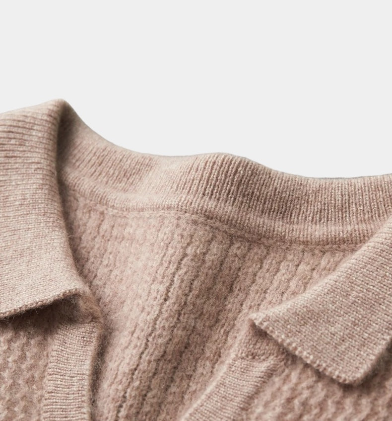 Lavelour™ | Wool flap collar sweater