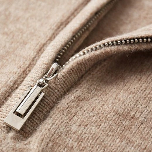 La velour™ | Wool quarter zip-sweater