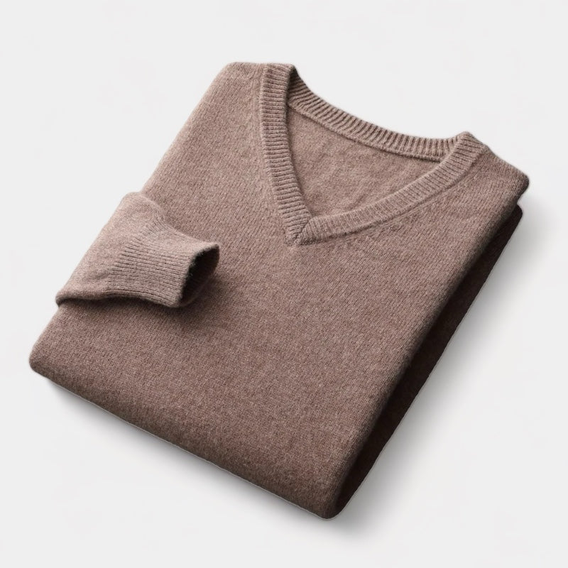 La velour™ | Wool V-neck sweater