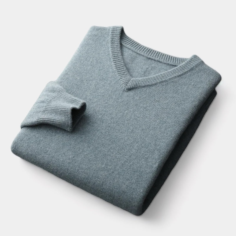 La velour™ | Wool V-neck sweater