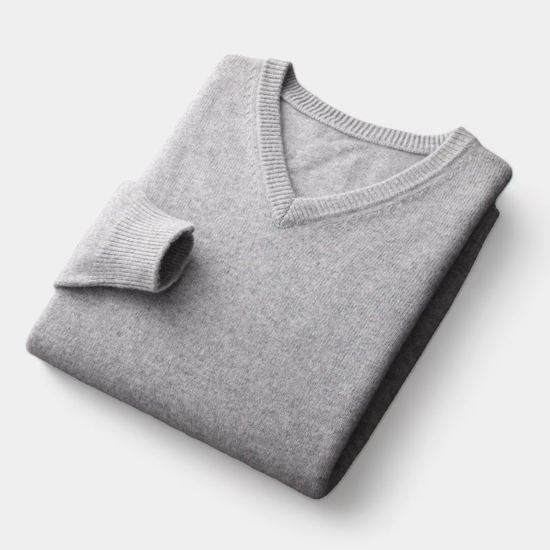 La velour™ | Wool V-neck sweater