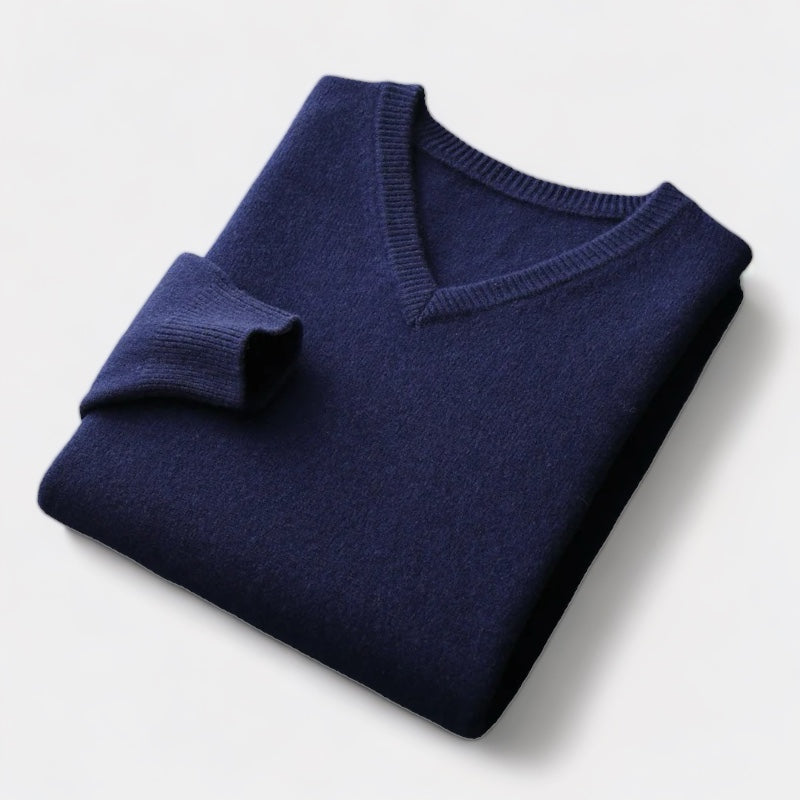 La velour™ | Wool V-neck sweater