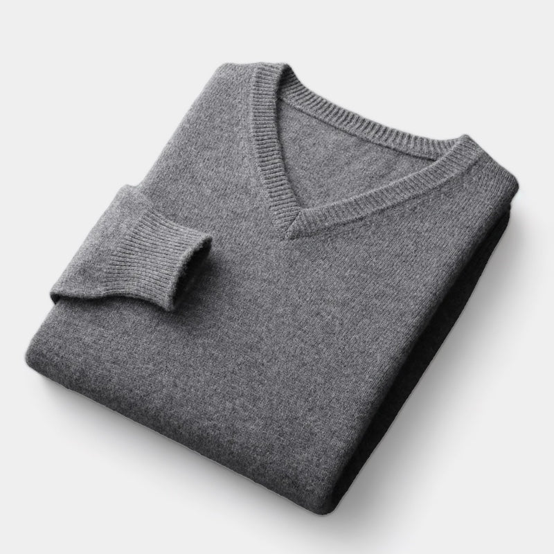 La velour™ | Wool V-neck sweater