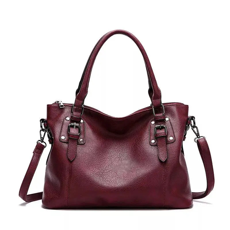 La velour ™  |
 Graceful Allure | Elegant Leather Shoulder Bag