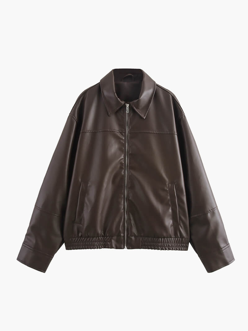 La velour™ |
 Faux Leather Jacket