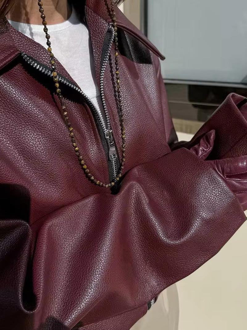 La velour™ |
 leather Jacket