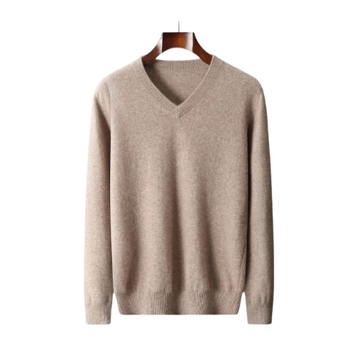 La velour™ | Wool V-neck sweater