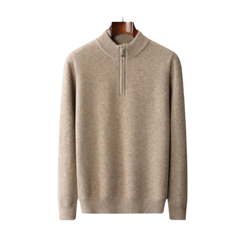 La velour™ | Wool quarter zip-sweater